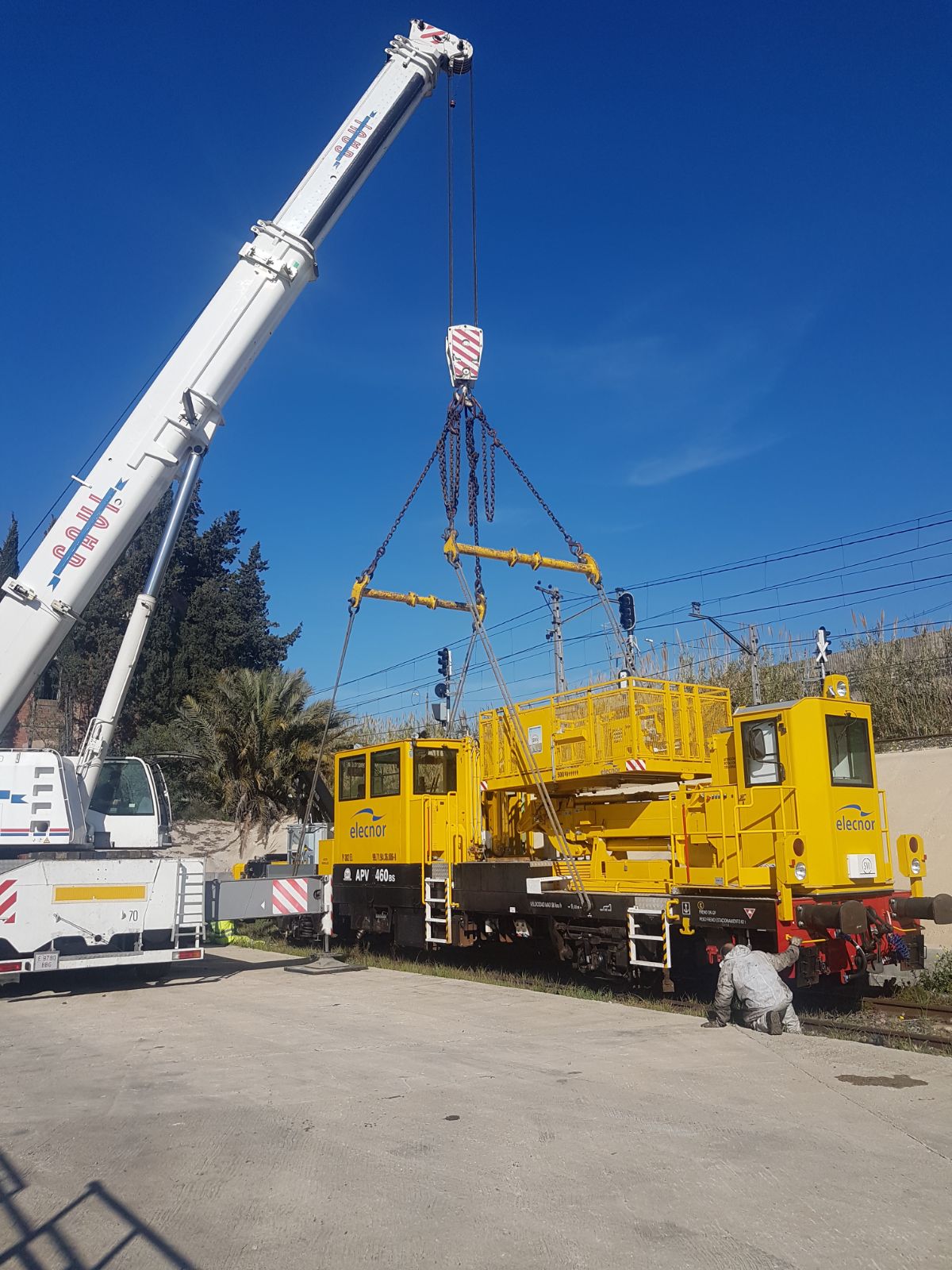 Extracción Maquina Ferroviaria - Grúas Gavi